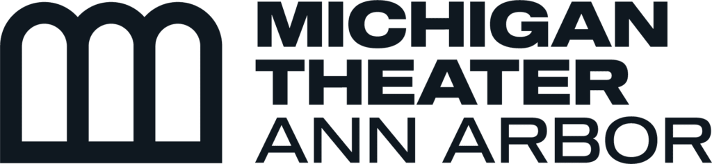 Michigan Theater new logo with black lettering and transparent background