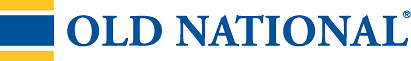 Old National Bank yellow and blue logo with a solid white background